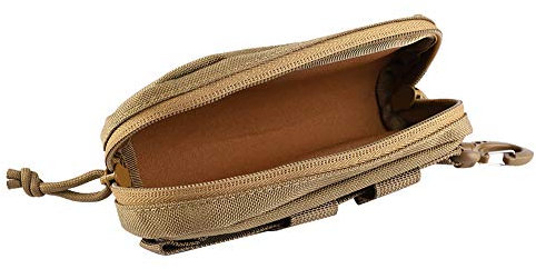 Sonnenbrillentasche, Schutzbox Brillentasche Outdoor-Brillentasche für Wanderungen zum Motorradfahren(18.00 * 8.00 * 6.00cm-Khaki)