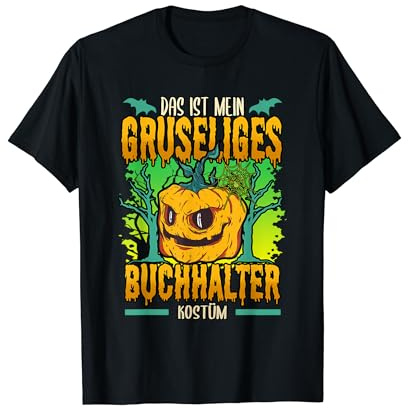 Das ist mein gruseliges Buchhalter Kostüm Kürbis T-Shirt