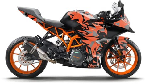 ARider Dekor für KTM RC 125/390 (2017-2020) | Aufkleber und Grafik Kit (Orange)