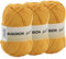 Baumwollgarn 100% Baumwolle 220 Meter zum Stricken und Häkeln, Packung mit 3 x 100g, Farbe Senf