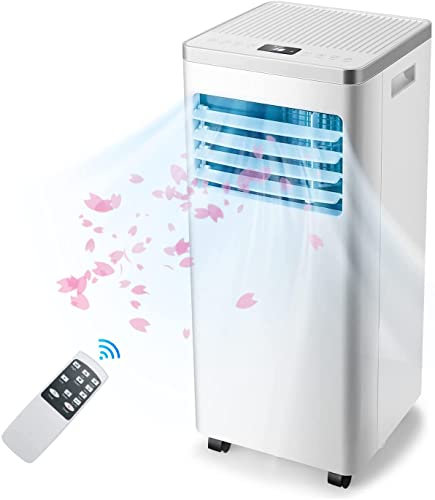 RELAX4LIFE Mobile Klimaanlage 7000BTU, 4 in 1 Klimagerät Tragbar, Luftkühler & Ventilator & Luftentfeuchter & Nachtmodus, Air Conditioner mit Räder & Kindersicherung & Fernbedienung, 16-32℃, bis 25㎡