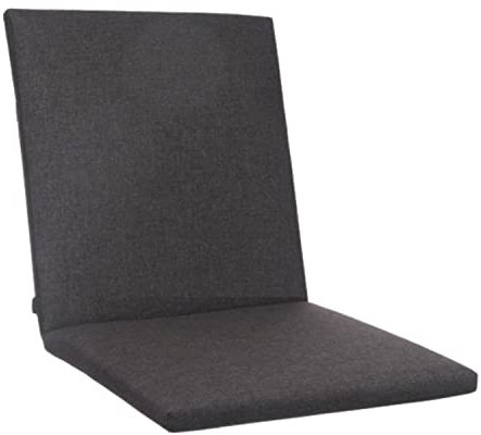 KETTtex EXKLUSIV Auflage Mittellehner Anthrazit I Gartenstuhl Polster 109x50x4cm I KTH2 Sitzauflage weich & robust I Stuhlauflage UV-beständig I wasserabweisendes Sitzkissen I Dessin 2266