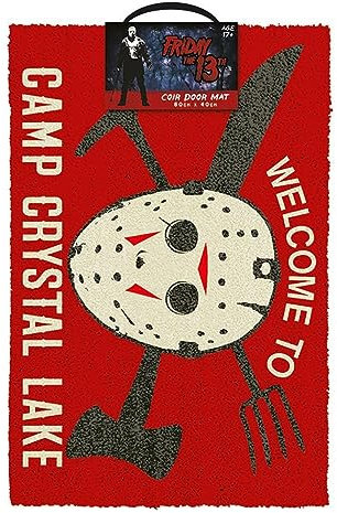 Pyramid International Friday The 13th 'Camp Crystal' Fußmatte, 40 x 60 cm, Einheitsgröße, Weiß