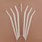 PRECORN Lot de 6 pailles en verre incurvées transparentes réutilisables + brosse de nettoyage passe au lave-vaisselle Pailles en verre pour cocktails, smoothies, jus