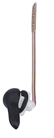 Shipenophy Toilet Lever Handle, Toilet Flush Lever Handle Side Mount Toilet Wrench Handle Zinc Alloy Toilet Water Tank Pull Rod Black for Hotels Home Bathroom Toilet
