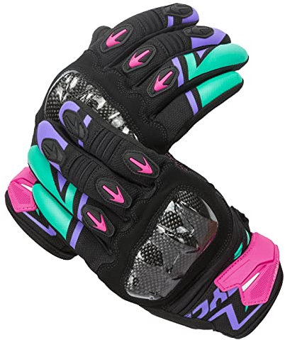 Scoyco Guanti da motociclismo con schermo tattile a dita piene Armatura in fibra di carbonio Guanti da moto per uomini donne ciclismo Motocross Racing Dirt Bike BMX ATV MTB guida