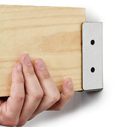 Framola Extra Strong British Made Timber Rafter U Shape Bracket - One Piece Solid Steel Indoor Outdoors Rafter Brackets - Durable and Rustproof - Galvanised Steel (4 x 2)
