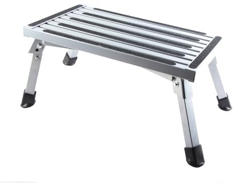 Escabeau de Camping-car, Marchepied Pliant en Alliage d'aluminium pour Camping-car