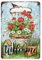 Metallschild mit Aufschrift Welcome Garden, Vintage-Stil, Vogel und Blumen, Bauernhaus, Wanddekoration, Gartenarbeit, Metallschilder für Garten, Club, Innen- und Außenbereich, Wanddekoration, 20 x