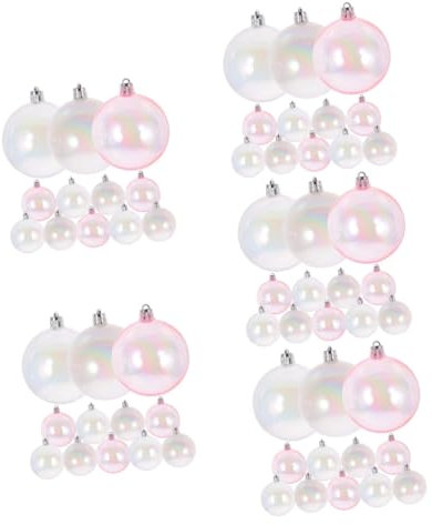 ifundom 60 STK Bunte Kugel dekorative Kugel hängende Kugeln Ornamente Leere Plastikkugeln weihnachtsdeko christbaumkugeln Hochzeitsdekorationen plastische Ornamente Kugelornamente Miniatur
