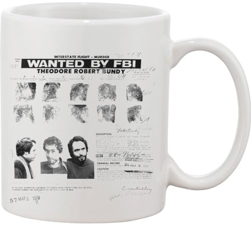 Wanted Ted Bundy FBI Newspaper Ceramic Mug bnft