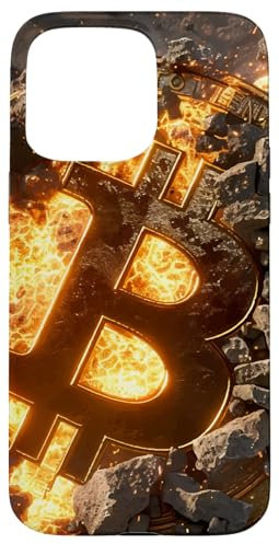 Hülle für iPhone 15 Pro Max Bitcoin BTC Münze Krypto Blockchain Kryptowährungen Bitcoin