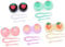 Hoement 5pcs Portable Lens Cases Assorted Color Holders for and Outdoor Use Material Lens Containers for Safe Storage