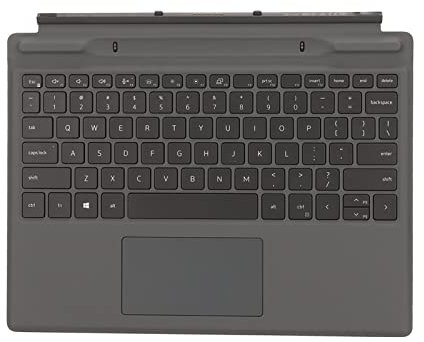 Dpofirs Clavier Détachable Latitude 7320, Cuir PU 7310, Connexion Transparente, Rétroéclairage, Clavier D'ordinateur Portable avec pavé Tactile