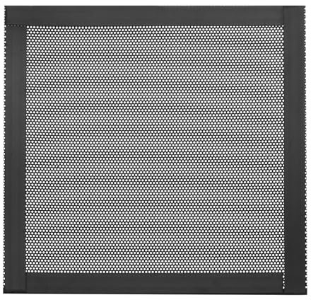 sourcing map 5PCS PC Dust Filter, 140mmx140mm PVC Computer Case Cooler Dustproof Mesh Cover Fan Grills for Computer Chassis Speaker, Black