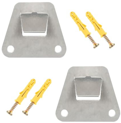Mounting Bracket for Wall Fan, 2pcs Wall Mount Fan Holder Hidden Support Bracket with Screws, Heavy Duty Fixing Part for Cooker Hoods, Oscillation Fans