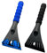 2 pz. Raschiaghiaccio per Auto Parabrezza, Raschietto per Ghiaccio in ABS, Impugnatura Morbida Ergonomica Antiscivolo, Lunghezza 26 cm, Larghezza 11 cm, Auto Protezione in Inverno (Nero + Blu)