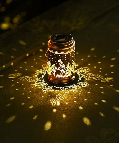 Yeomoo Elefant Deko Solarlampen für Außen Garten - Solar Lichterkette Aussen Solarleuchten Garten Geschenk für Männer Frauen Mama Geburtstag Wasserdichte Solarlampe Hängend für Terrasse Balkon Deko