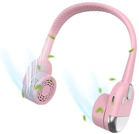 Compact Neck Cooling Device, Summer Cooling Neck Fan, Versatile Portable Air Cooler, Ergonomic Neck Fan Design, Stylish Cooling Accessory, Outdoor Neck Air Conditioner, for Riding, Walking, Cooking