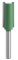 Green Straight Two Flute Router Cutter Bit - 1/4 Inch Shank, 12mm Cutting Diameter, Tungsten Carbide Tipped, Precision Woodworking Tool, Durable Router Bit for Smooth Cutting