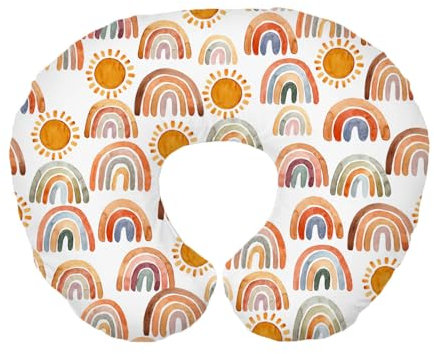 FUXIU Elegante e a forma di U cuscino per allattamento al seno, fodera per cuscino per neonati, accessorio per biancheria da letto