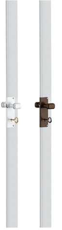 La zappa Türgriff mit Schlüssel und Lamelle aus Kunststoff für Falttür (Nussbaum)