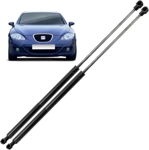Auto Mercado Recambios | Amortiguadores Gas Maletero Trasero compatible Seat Leon MK2 Hatchback 1P1 2005-2012 | Sistema Soporte Elevación 350 (N) 500 mm 1P0827550 1P0827550A 1P9827550 | 2 Unidades