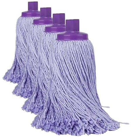 Mery 0545.41 Mikrofaser-Mopp mit Universal-Adapter, 40 x 8 x 11 cm, Lila Fregona de Microfibras Profesional | Cabezal Extragrande | Super Absorbente | Resiste a la lejía, 26,5 cm (Paquete de 4)