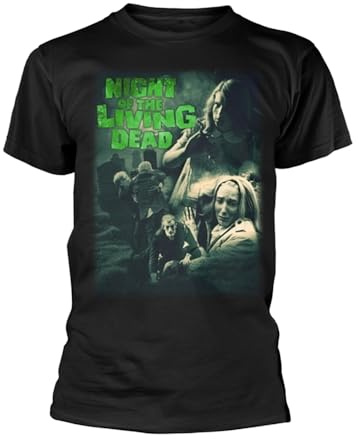 Night of the Living Dead Unisex Adult Classic T-Shirt (L) (Black)