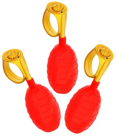 KONTONTY 3 Stück Wasserspritz Ringe für Aprilscherze Lustige Streichspielzeuge für Outdoor und Indoor Veranstaltungen für Familienfeiern und Unterhaltsame Aktivitäten