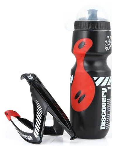 Confozen Porte Bidon de Vélo avec Gourde 750ML, Bidon de Sport de Haute Qualité sans BPA Convient Aux VTT/Vélo de Route,Porte Gourde Indispensable pour Rouler