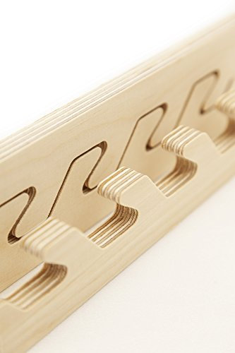 Solid M - 4er-Set - Bettbeschlag - Eckverbinder für metallfreie Betten usw. - wiederlösbarer Eckverbinder - Länge 164mm - werkzeuglose Montage