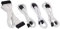 upHere PSU Cable Extension kit Sleeved Cable Custom Power Supply Sleeved Extension 18 AWG 24-PIN 4+4 PIN 6+2 PIN with Combs- White (19.7 inch / 50 CM)