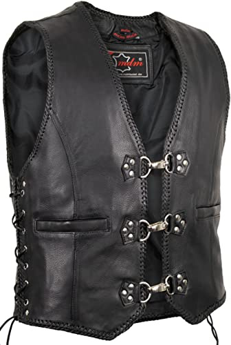 MDM Motorrad Schnallen Lederweste