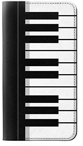 Innovedesire Black and White Piano Keyboard Flip Hülle Tasche Klappetui für Sony Xperia 1