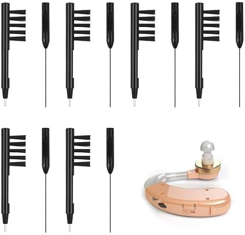 Nettoyage pour Appareil Auditif, 6pcs Brosse de Nettoyage pour Aide Auditive pour Nettoyer les Aides Auditives, Nettoyage pour Aide Auditive avec Boucle de Cire Aimant Accessoires de Aides Auditives