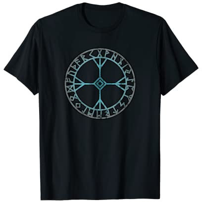 Algiz Runen Schutz Symbol Wikinger Kreis Nordisch Keltisch T-Shirt