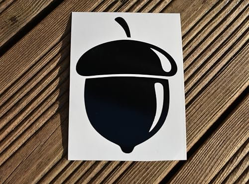 Acorn nut Seed Tree Vinyl Decal Sticker car Van Wall Window Bedroom (20cm)