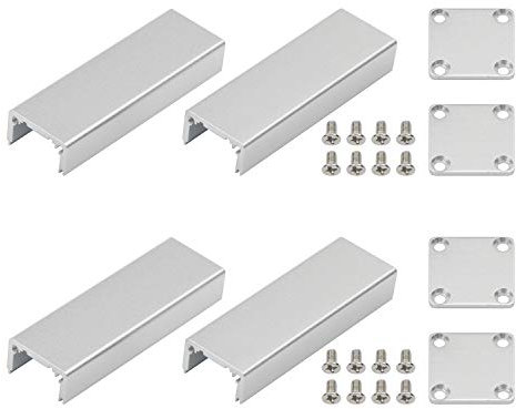 Unxuey 2pcs Project Box Waterproof Junction Box Drawing Aluminum Case Electronic Instrument Enclosure for DIY Circuit Board PCB Power Amplifier Case 25x25x80mm (WxHxL)