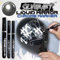 Liquid Chrome Marker with 0.7/1/3 mm Nib Mirror Reflection Sign Pen Smooth Writing, Liquid Mirror Chrome Marker for on Surface, Metal, Glass, Wood, Stone, Plastic, Paper, Etc