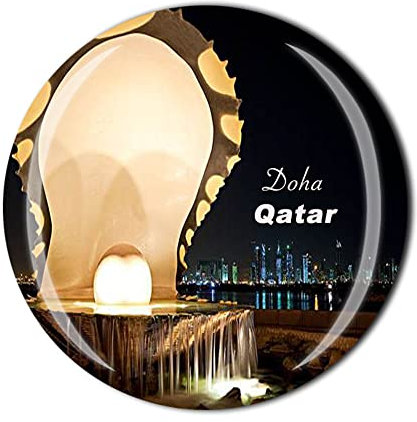 Doha Qatar Kühlschrankmagnet Kristall Touristen Souvenir Geschenkkollektion Kühlschrank Magnetischer Aufkleber