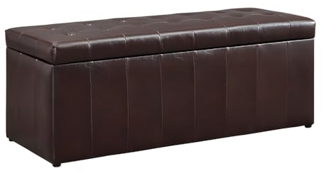 Vente-unique - Sitzbank Concierto, Kunstleder, Braun