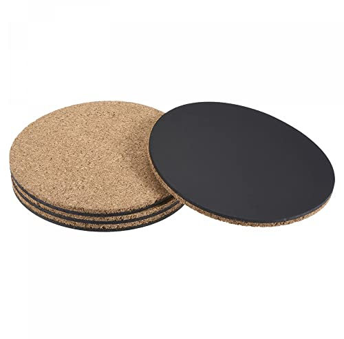 sourcing map Lot de 4 dessous de verre ronds en plastique absorbant et imperméable pour pot de fleurs de 10,2 cm