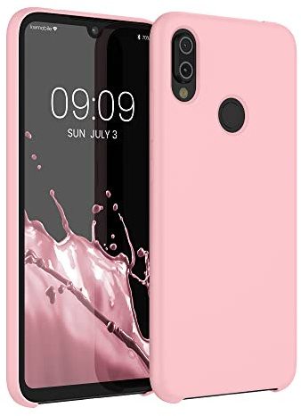 kwmobile Hülle kompatibel mit Xiaomi Redmi Note 7 / Note 7 Pro Hülle - Silikon Handy Case - Handyhülle weiche Oberfläche - kabelloses Laden - Rosegold matt