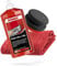 detailmate SONAX Hand Polier Bundle - SONAX Polish+Wax Color rot 500ml Handpolierschwamm hart Ø90/50mm Edgeless Mikrofaser Poliertuch 550GSM rot