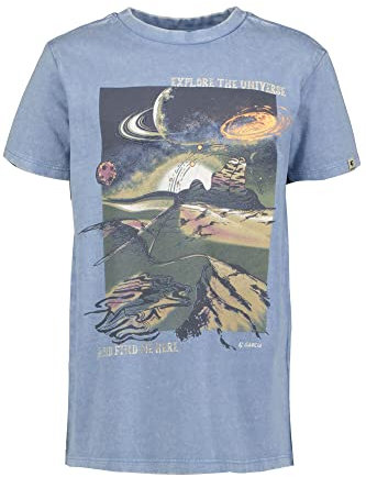 Garcia Kids Jungen Short Sleeve T-Shirt, Canal Blue, 92/98