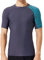 SURFEASY Men's Rash Vest Swim Shirts, Sun Protection Short Sleeve Quick Drying Rash Guard Base Layer Snorkeling Swimming Surfing Tops (Waves,3XL)
