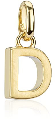 NKlaus Buchstabe D kleiner Kettenanhänger 333 Gelb Gold 8 Karat teilmatt 7x6mm Alphabet 8871