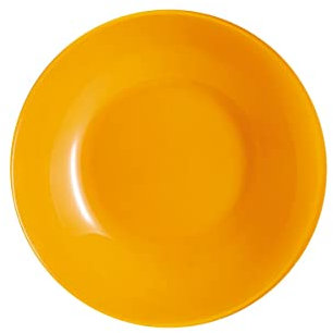 Piatto fondo giallo senape 20 cm Arty