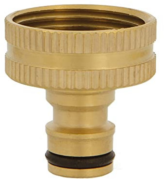 Amig - Adaptateur Pour Robinet De Tuyau | 1/2 | Connexion Rapide Et Facile Pour Tuyaux D'Eau | Résistant À La Corrosion Et Aux Intempéries | Laiton | Mat